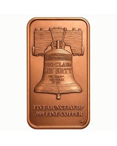 5 oz SD Bullion Proclaim Liberty Copper Bar