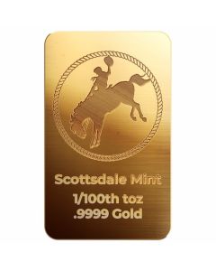 1/100 oz Cowboy Gold Bar