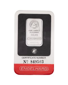 1 oz Engelhard Platinum Bar - In Assay