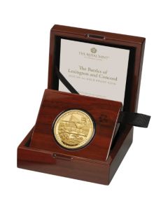 2025 1 oz Gold Battles of Lexington and Concord Proof w/ Box and COA