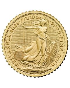 2026 1/10 oz Gold Britannia Coin