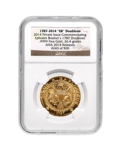 1787-2014 EB Gold Brasher Doubloon Commemorative NGC Certified