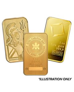 1 oz Gold Bars - Design Our Choice