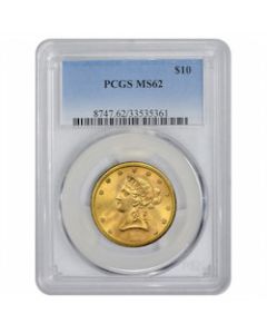 $10 MS-62 Liberty Gold Eagle Coin (NGC or PCGS) - Random Year