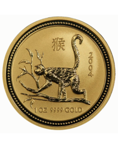 2004 1 oz Year of the Monkey Gold Coin - Lunar Series I