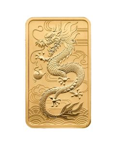 2018 1 oz Dragon Rectangular Gold Coin