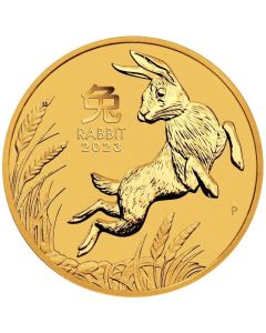 2023 1/2 oz Perth Mint Gold Lunar Rabbit Coin - Series III