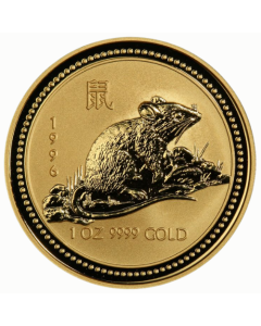 1996 1 oz Year of the Mouse Gold Coin - Lunar Series I
