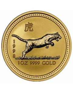1998 1 oz Year of the Tiger Gold Coin | Perth Mint Lunar Series I 1998 1 oz Year of the Tiger Gold Coin | Perth Mint Lunar Series I