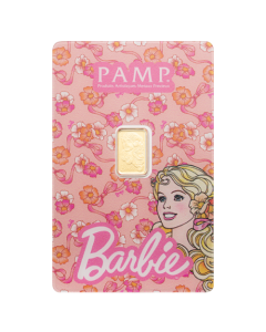 1 gram Iconic Barbie™ Gold Bar