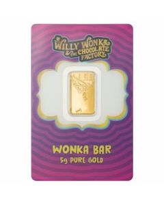 2025 5-gram Willy Wonka® Chocolate Gold Bar