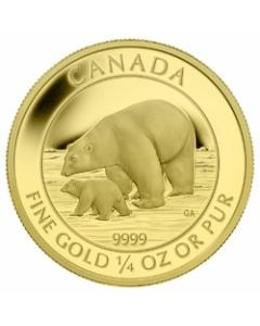 2015 1/4 oz Canadian Polar Bear Gold Coin