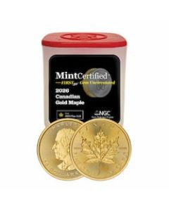 2026 1 oz Canadian Gold Maple MintCertified™ FIRST30 – Sealed Tube of 10