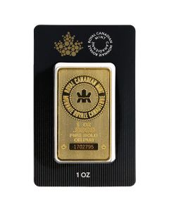 1 oz Royal Canadian Mint Gold Bar - In Assay