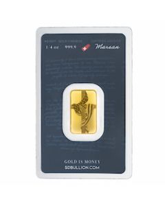 1/4 oz SD Bullion Cross and Flag Gold Bar