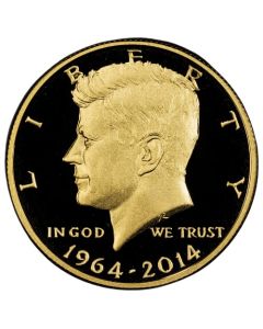 2014-W 3/4 oz Commemorative Kennedy Half Dollar Proof Gold Coin (No Box / COA) 