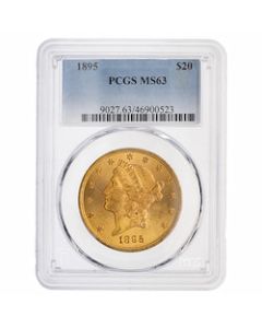 1895 PCGS MS-63 $20 Liberty Double Eagle Gold Coin
