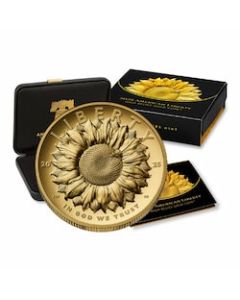 2025-W 1 oz American Liberty - Sunflower High Relief Proof Gold Coin w/Box & COA 2025-W 1 oz American Liberty - Sunflower High Relief Proof Gold Coin w/Box & COA