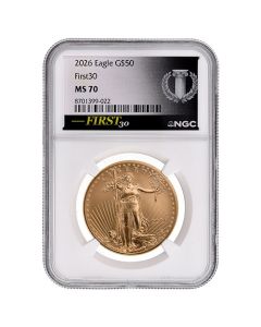 2026 NGC MS-70 FIRST30™ 1 oz American Gold Eagle Coin