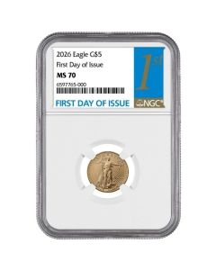 2026 NGC MS-70 First Day of Issue 1/10 oz American Gold Eagle Coin