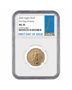 2026 NGC MS-70 First Day of Issue 1/4 oz American Gold Eagle Coin
