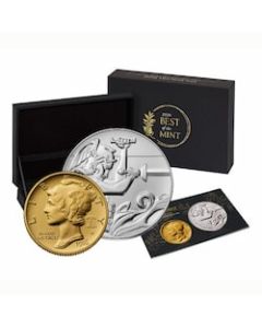 2026 US Best of the Mint 1916 Mercury Dime Gold Coin and Silver Medal Set