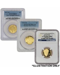 US Mint $5 Commemorative Gold Coin MS/PF-70 (NGC or PCGS) - Design Our Choice