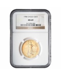 1986 NGC MS-69 1/2 oz American Gold Eagle Coin