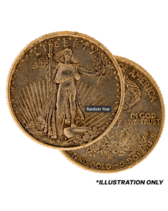 1/10 oz American Gold Eagle Coin (Cull/Damaged) - Random Year