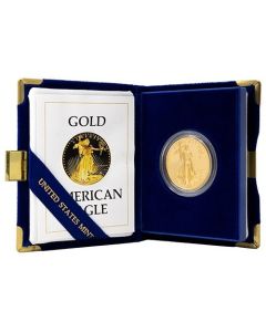 1 oz US Gold Eagle Proof Coin w/ Box and COA &ndash; Random Year