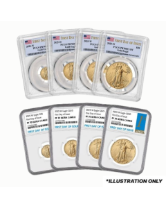 NGC/PCGS PF/PR-70 American Gold Eagle Proof 4-Coin Set - Random Year