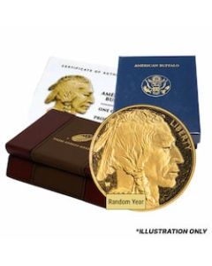 1 oz American Gold Buffalo Proof Coin with Box and COA - Random Year