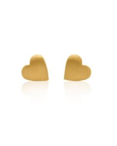 Gold Heart 24k Earrings | SD24K