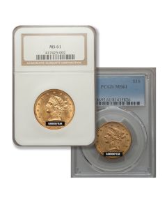 $10 MS-61 Liberty Gold Eagle Coin (NGC or PCGS) - Random Year