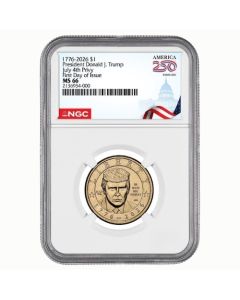 2026-P US Trump Dollar July 4th Privy NGC MS-66 FDOI America 250