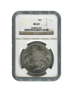 Pre-1921 NGC MS-65 Morgan Silver Dollar - Random Year