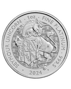 2024 1 oz Tudor Beast The Seymour Unicorn Platinum Coin