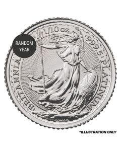 1/10 oz Britannia Platinum Coin - Random Year