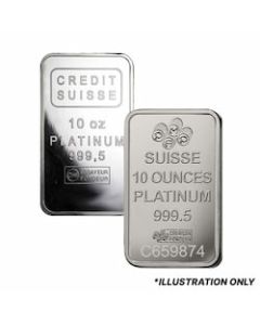 10 oz Platinum Bars - Design Our Choice
