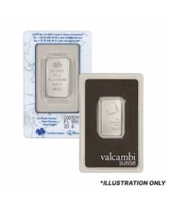 20 Gram Platinum Bars - Design Our Choice
