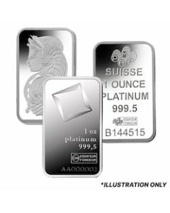 1 oz Platinum Bars - Design Our Choice