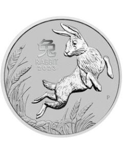 2023 1 oz Perth Mint Platinum Lunar Rabbit Coin - Series III
