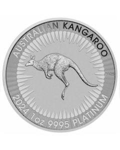 2024 1 oz Australian Platinum Kangaroo Coin BU