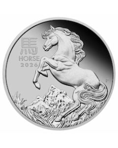2026 1 oz Year of the Horse Proof Platinum Coin w/ Box and COA - Lunar Series III 
