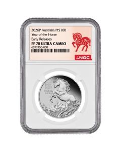 2026 NGC PF-70 Early Releases 1 oz Year of the Horse Proof Platinum Coin - Lunar Series III