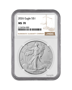 2026 NGC MS-70 1 oz American Silver Eagle Coin