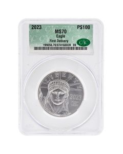 2023 1 oz American Platinum Eagle Coin CAC MS-70 First Delivery 