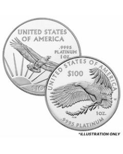 1 oz American Platinum Eagle Proof Coin in Capsule - Random Year