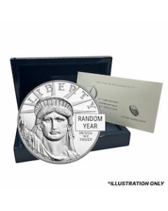 1 oz US Platinum Eagle Proof Coin w/ Box and COA &ndash; Random Year