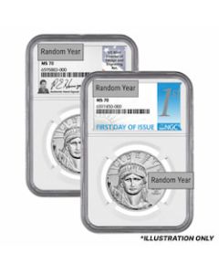 NGC MS-70 1 oz Platinum American Eagle - Random Year